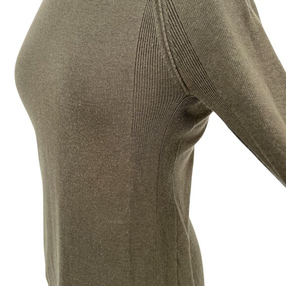 Lululemon Sit in Lotus Merino Wool Sweater Dark Olive Green Size Small - Picture 5 of 11